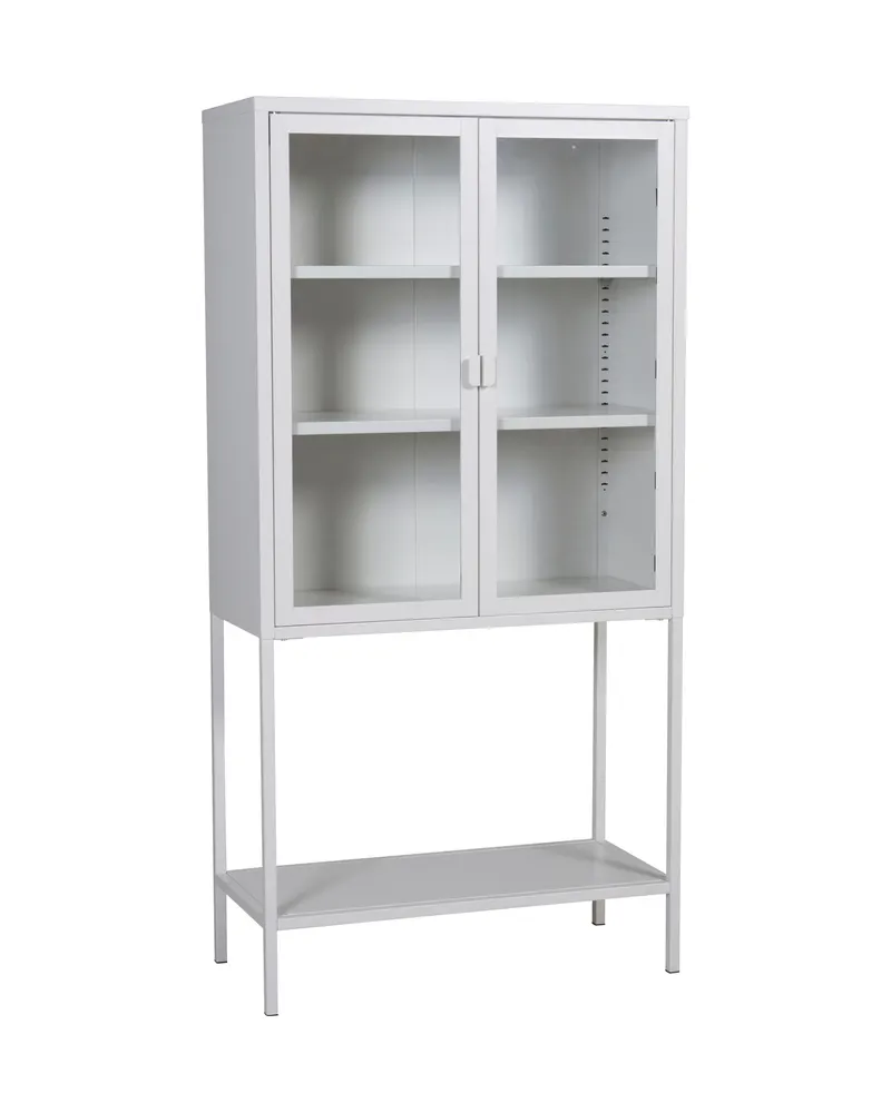 Misha Sideboard aus Stahl in 35 × 150 × 75 cm, Weiß, Ansicht 2