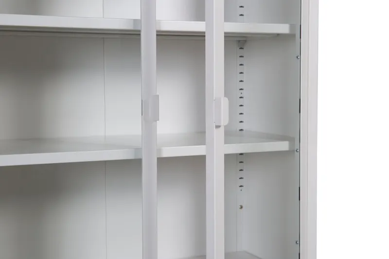 Misha Sideboard aus Stahl in 35 × 150 × 75 cm, Weiß, Ansicht 3