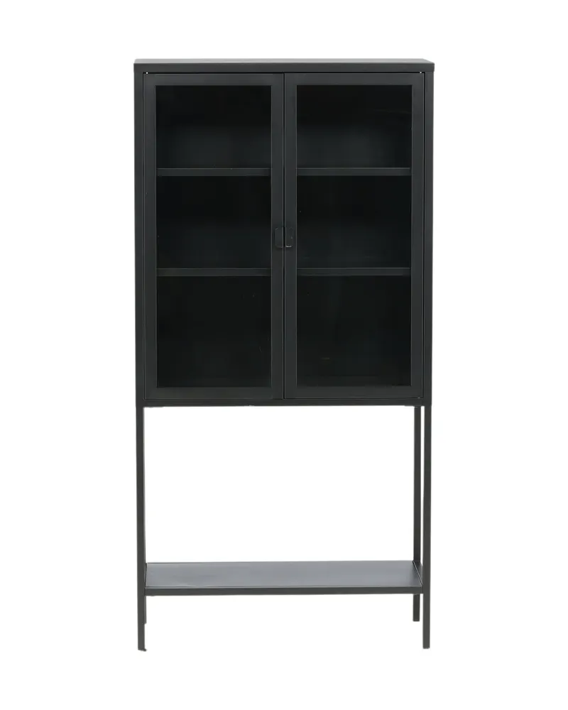 Misha Sideboard aus Stahl in 35 × 150 × 75 cm, Schwarz, Ansicht 1