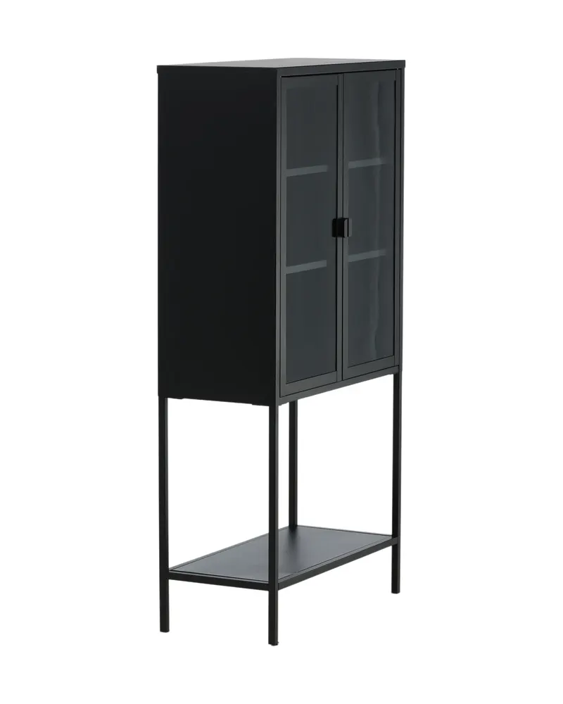 Misha Sideboard aus Stahl in 35 × 150 × 75 cm, Schwarz, Ansicht 11