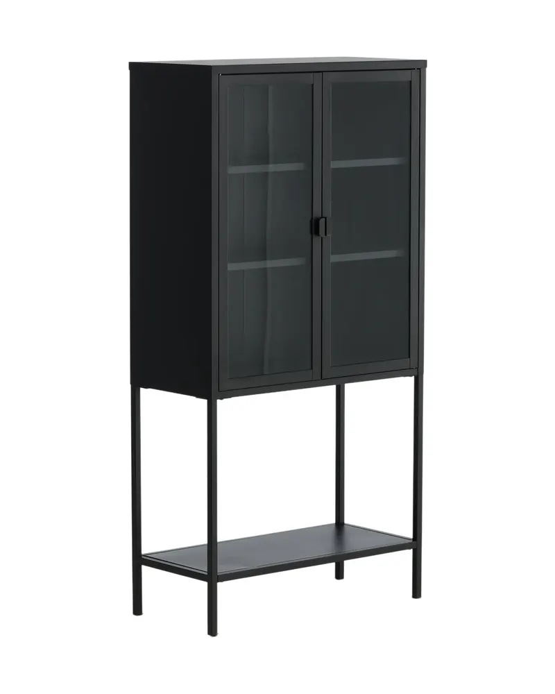 Misha Sideboard aus Stahl in 35 × 150 × 75 cm, Schwarz, Ansicht 12
