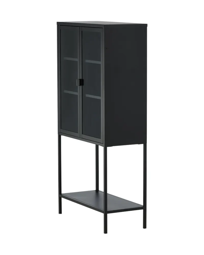 Misha Sideboard aus Stahl in 35 × 150 × 75 cm, Schwarz, Ansicht 3