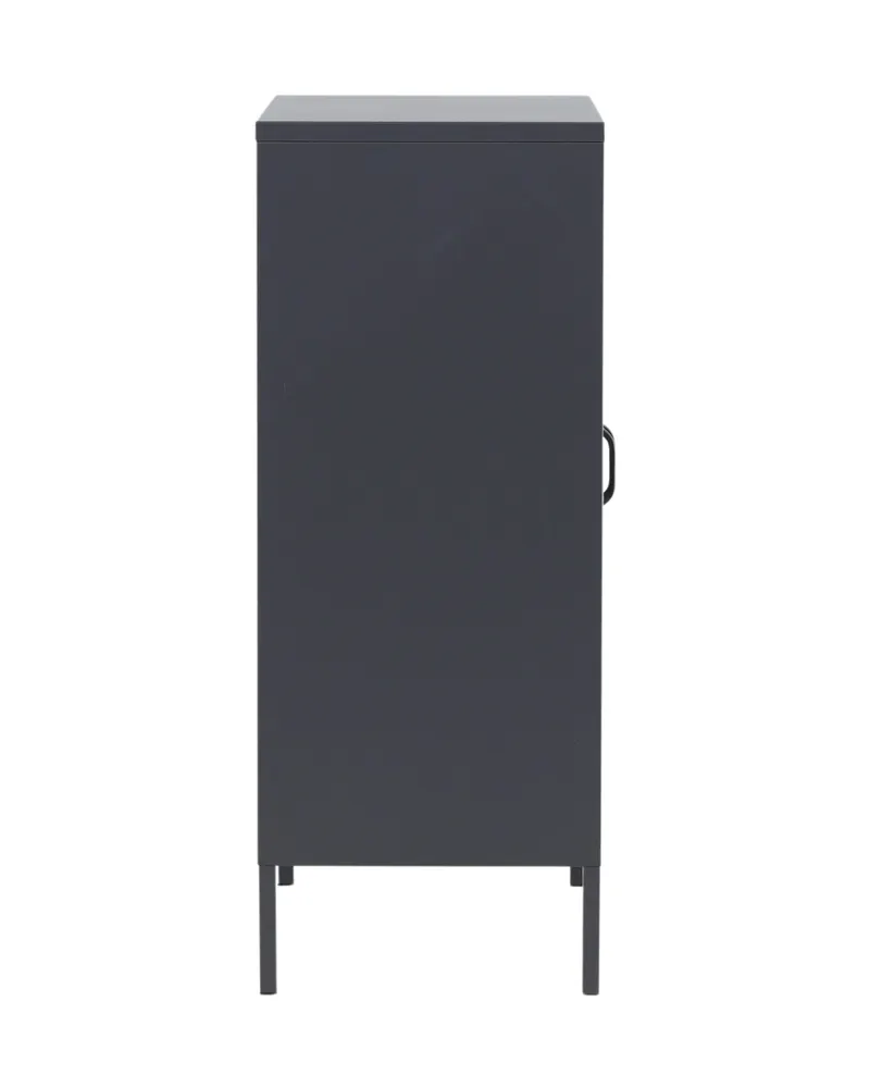 Misha Sideboard aus Stahl in 40 × 102 × 80 cm, Grau, Ansicht 10