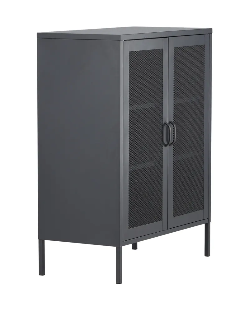 Misha Sideboard aus Stahl in 40 × 102 × 80 cm, Grau, Ansicht 11
