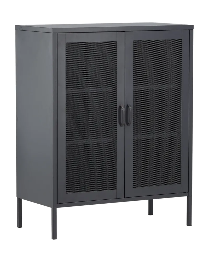 Misha Sideboard aus Stahl in 40 × 102 × 80 cm, Grau, Ansicht 12