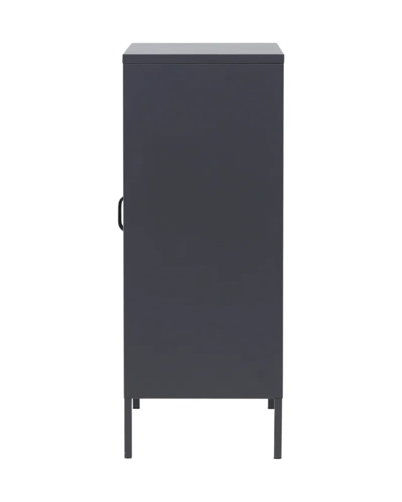 Misha Sideboard aus Stahl in 40 × 102 × 80 cm, Grau, Ansicht 4