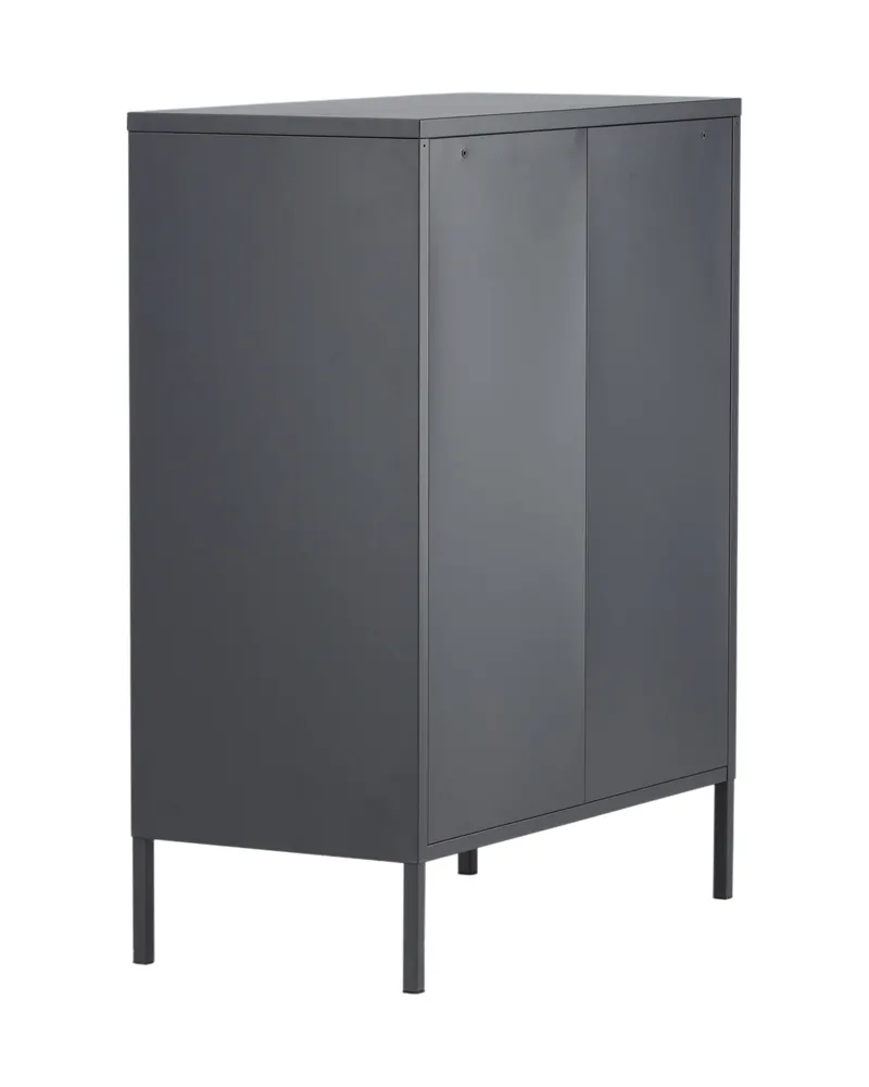 Misha Sideboard aus Stahl in 40 × 102 × 80 cm, Grau, Ansicht 5