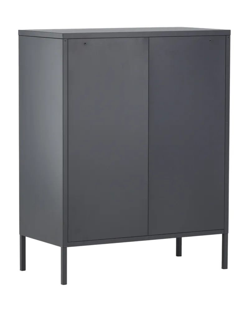 Misha Sideboard aus Stahl in 40 × 102 × 80 cm, Grau, Ansicht 6