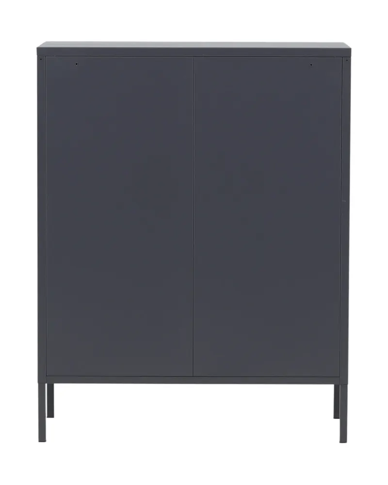 Misha Sideboard aus Stahl in 40 × 102 × 80 cm, Grau, Ansicht 7
