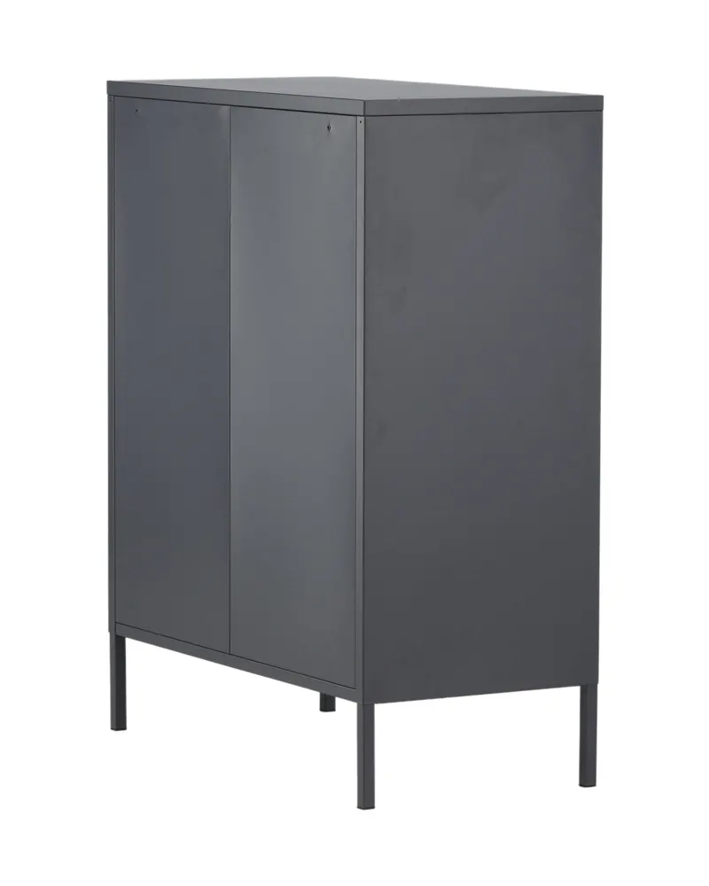 Misha Sideboard aus Stahl in 40 × 102 × 80 cm, Grau, Ansicht 9