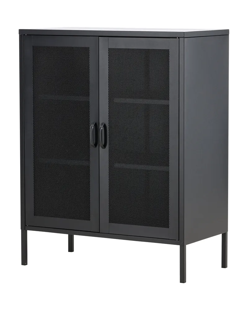 Misha Sideboard aus Stahl in 40 × 102 × 80 cm, Schwarz, Ansicht 7