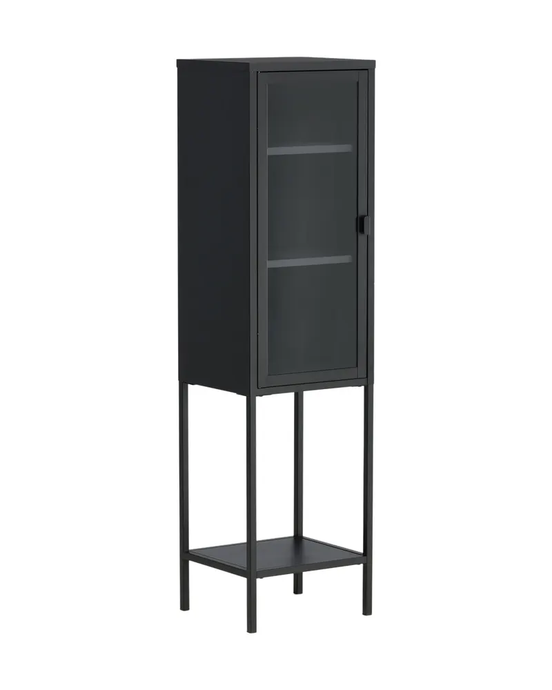 Misha Sideboard aus Stahl in 35 × 150 × 40,5 cm, Schwarz, Ansicht 2