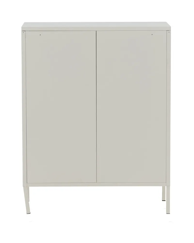 Misha Sideboard aus Stahl in 40 × 102 × 80 cm, Weiß, Ansicht 10
