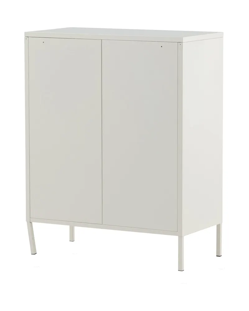 Misha Sideboard aus Stahl in 40 × 102 × 80 cm, Weiß, Ansicht 11