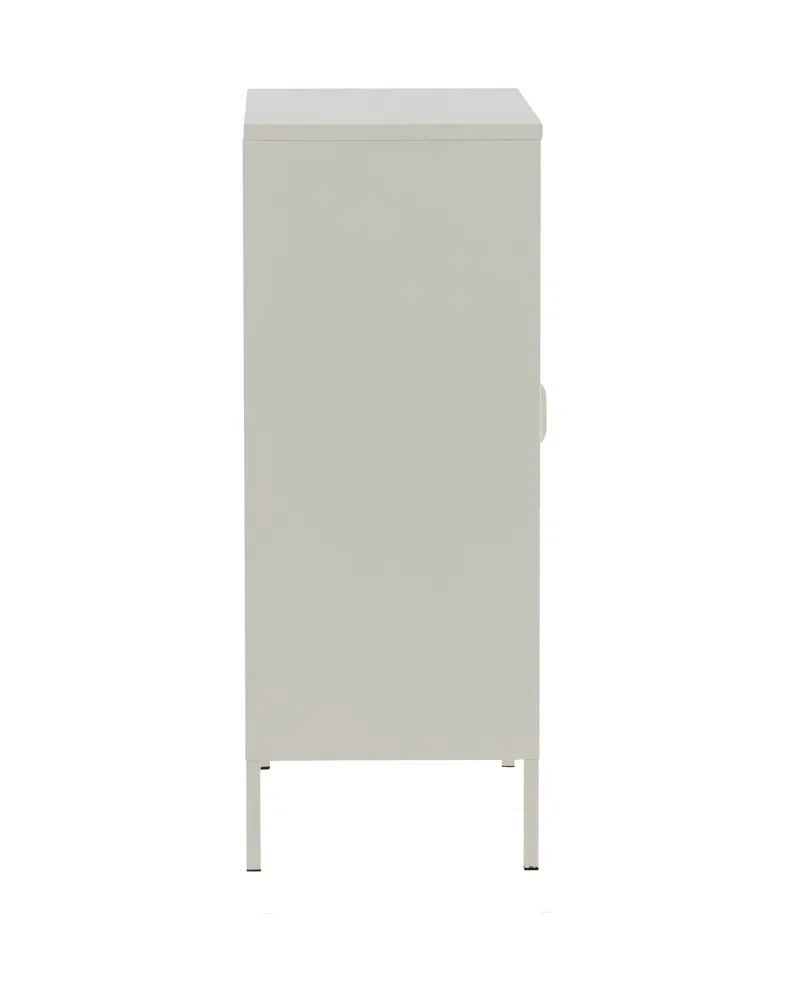 Misha Sideboard aus Stahl in 40 × 102 × 80 cm, Weiß, Ansicht 4