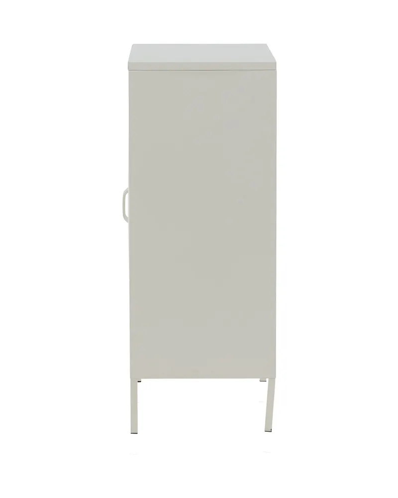 Misha Sideboard aus Stahl in 40 × 102 × 80 cm, Weiß, Ansicht 8