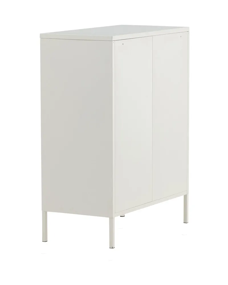 Misha Sideboard aus Stahl in 40 × 102 × 80 cm, Weiß, Ansicht 9