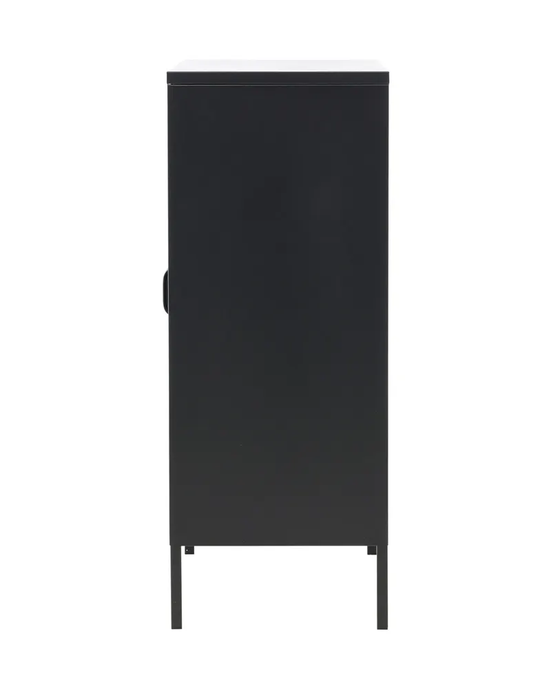 Misha Sideboard aus Stahl in 40 × 101,5 × 80 cm, Schwarz, Ansicht 8