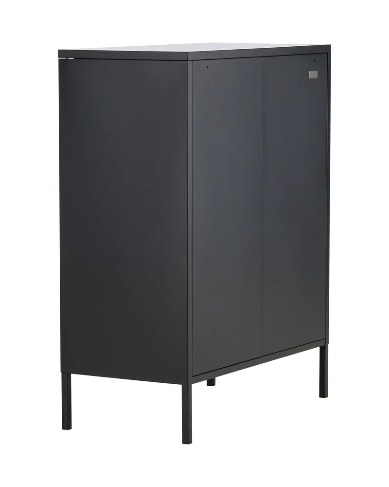 Misha Sideboard aus Stahl in 40 × 101,5 × 80 cm, Schwarz, Ansicht 9