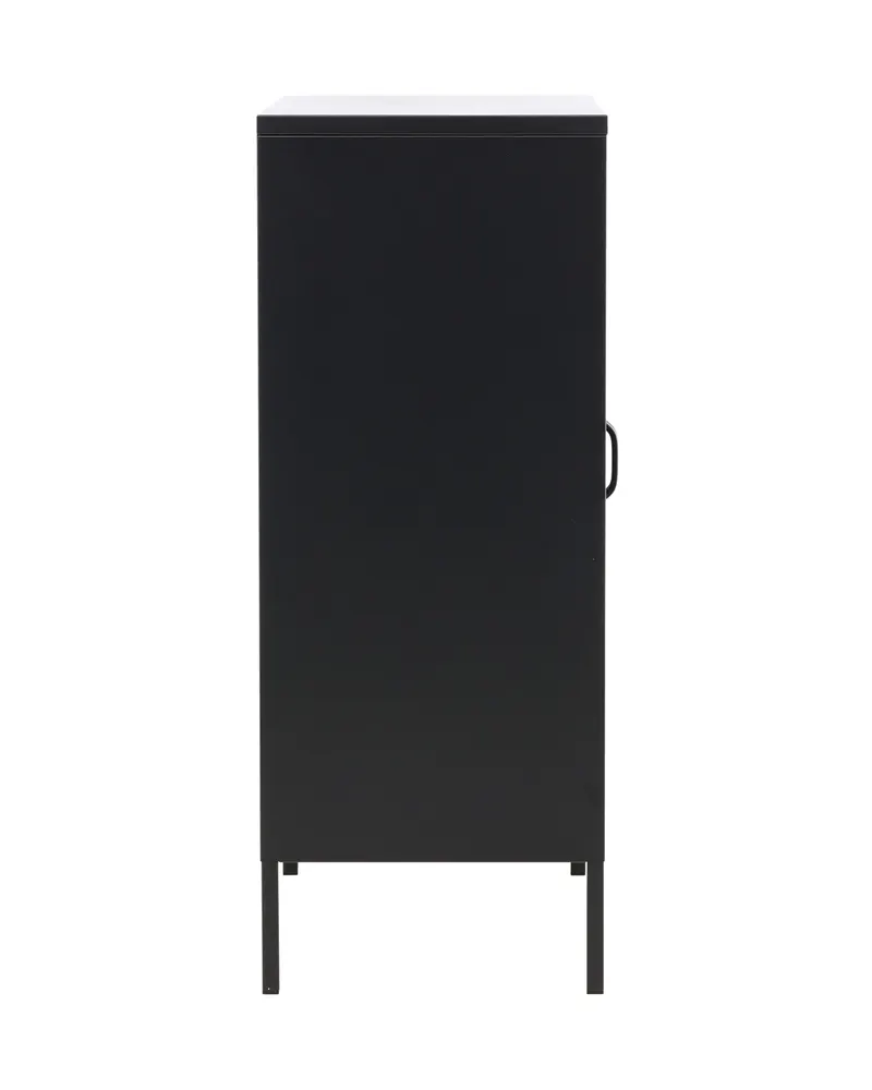 Misha Sideboard aus Stahl in 40 × 101,5 × 80 cm, Schwarz, Ansicht 4