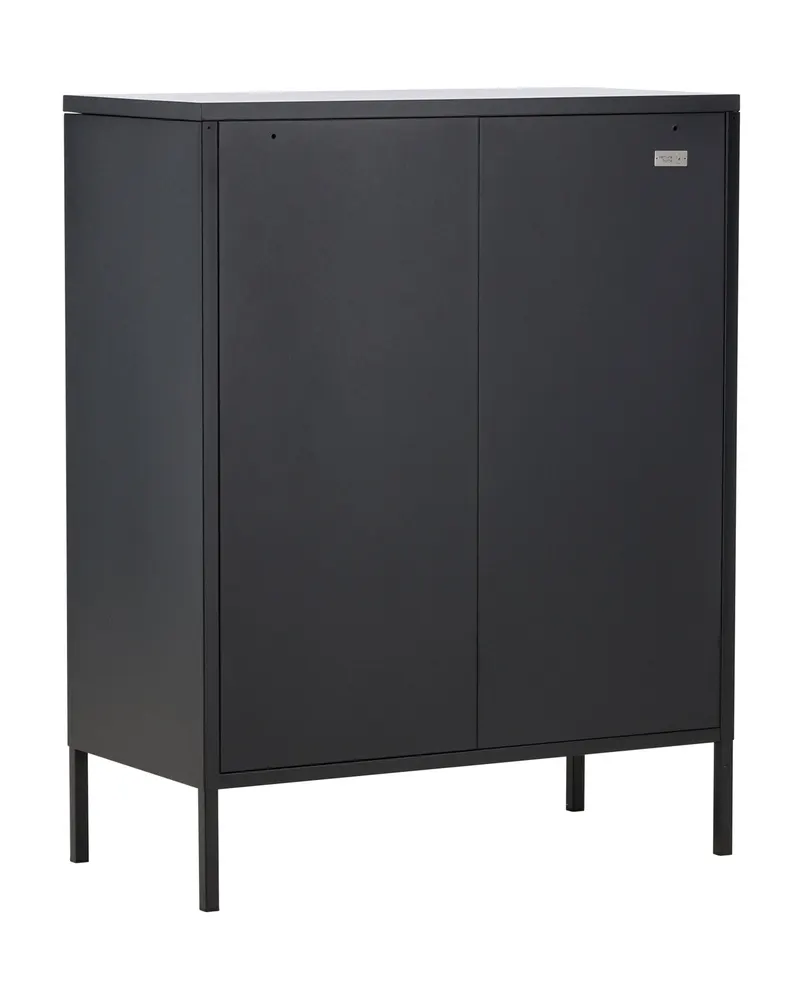 Misha Sideboard aus Stahl in 40 × 101,5 × 80 cm, Schwarz, Ansicht 6