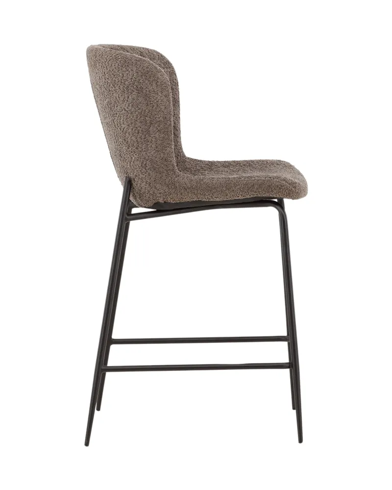 Modesto Barhocker mit Lehne in Bouclé, Ansicht 4