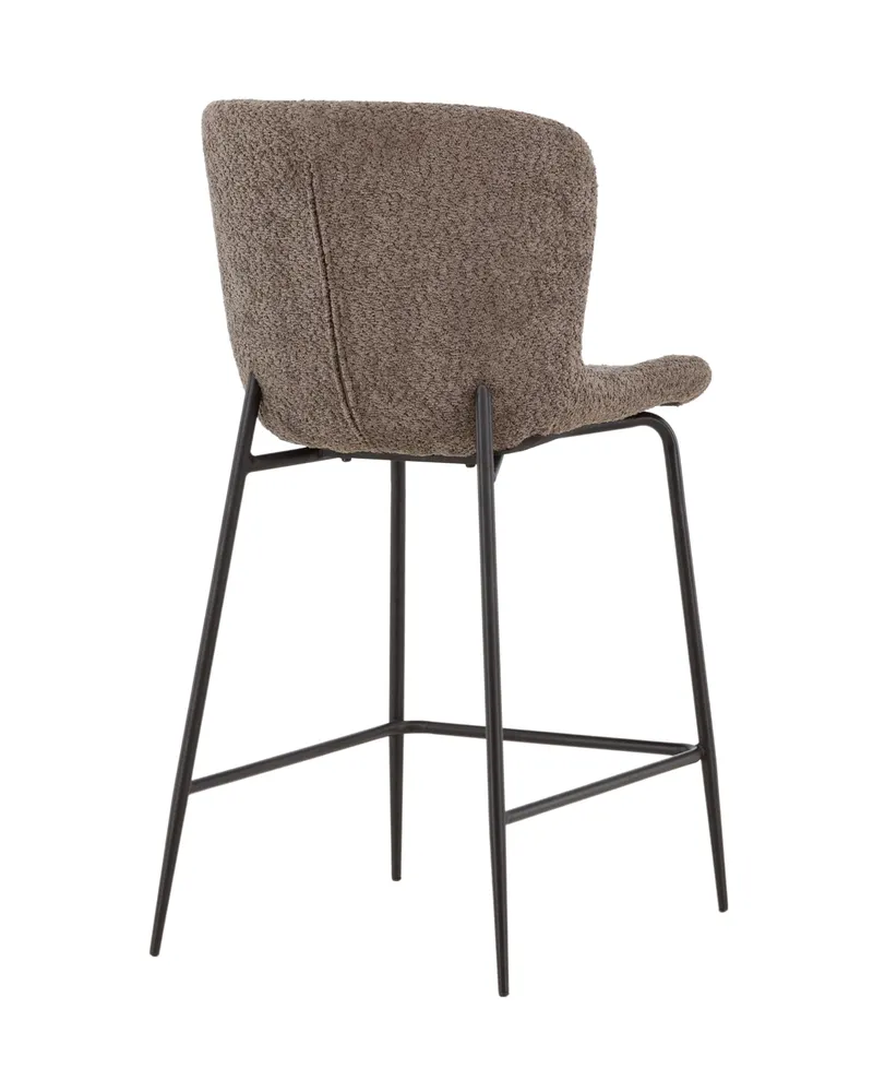 Modesto Barhocker mit Lehne in Bouclé, Ansicht 6
