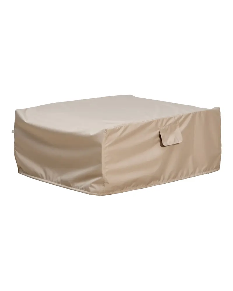 Möbel-Schutzhülle Dawson, Taupe, Pouf von Richmond Interiors, Produktansicht 2