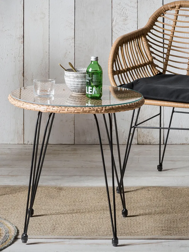 Outdoor Sitzgruppe aus Polyrattan, Ansicht 4