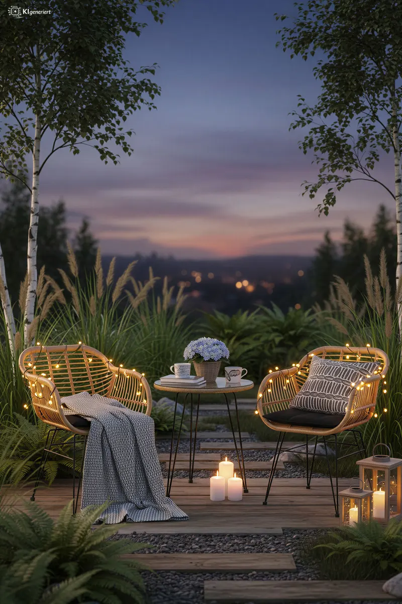 Outdoor Sitzgruppe aus Polyrattan, Ansicht 8