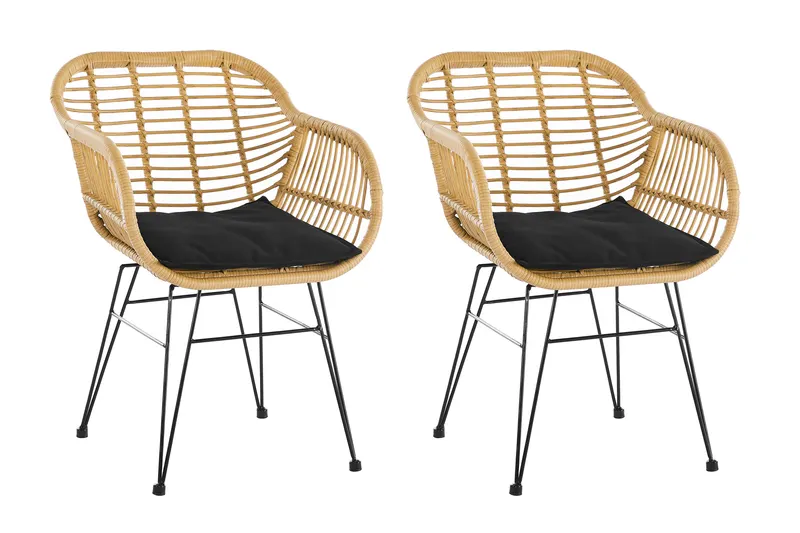 Outdoor Gartensessel aus Polyrattan, 2er-Set, Ansicht 1