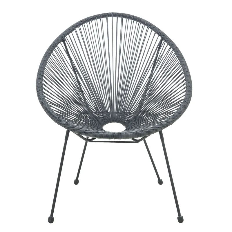 Outdoor Stuhl, 2er-Set, grau, Ansicht 2