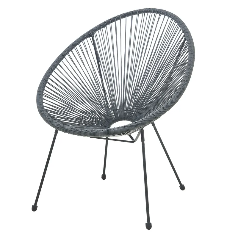 Outdoor Stuhl, 2er-Set, grau, Ansicht 3