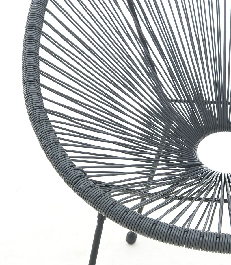 Outdoor Stuhl, 2er-Set, grau, Ansicht 4