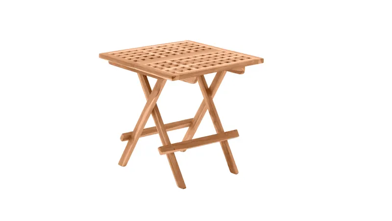 Outdoor Tisch aus Teakholz, natur