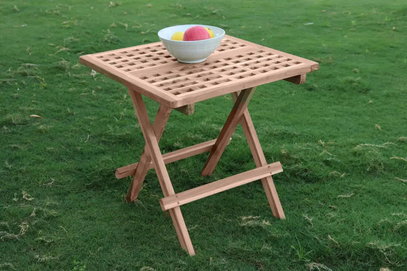 Outdoor Tisch aus Teakholz, natur, Ansicht 5