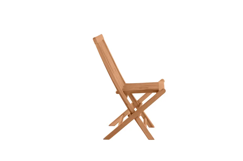 Gartenstuhl-Set aus Teakholz, natur, 2er-Set, Ansicht 2