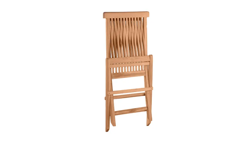 Gartenstuhl-Set aus Teakholz, natur, 2er-Set, Ansicht 4