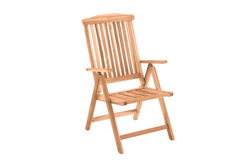 Gartensessel aus Teakholz, natur