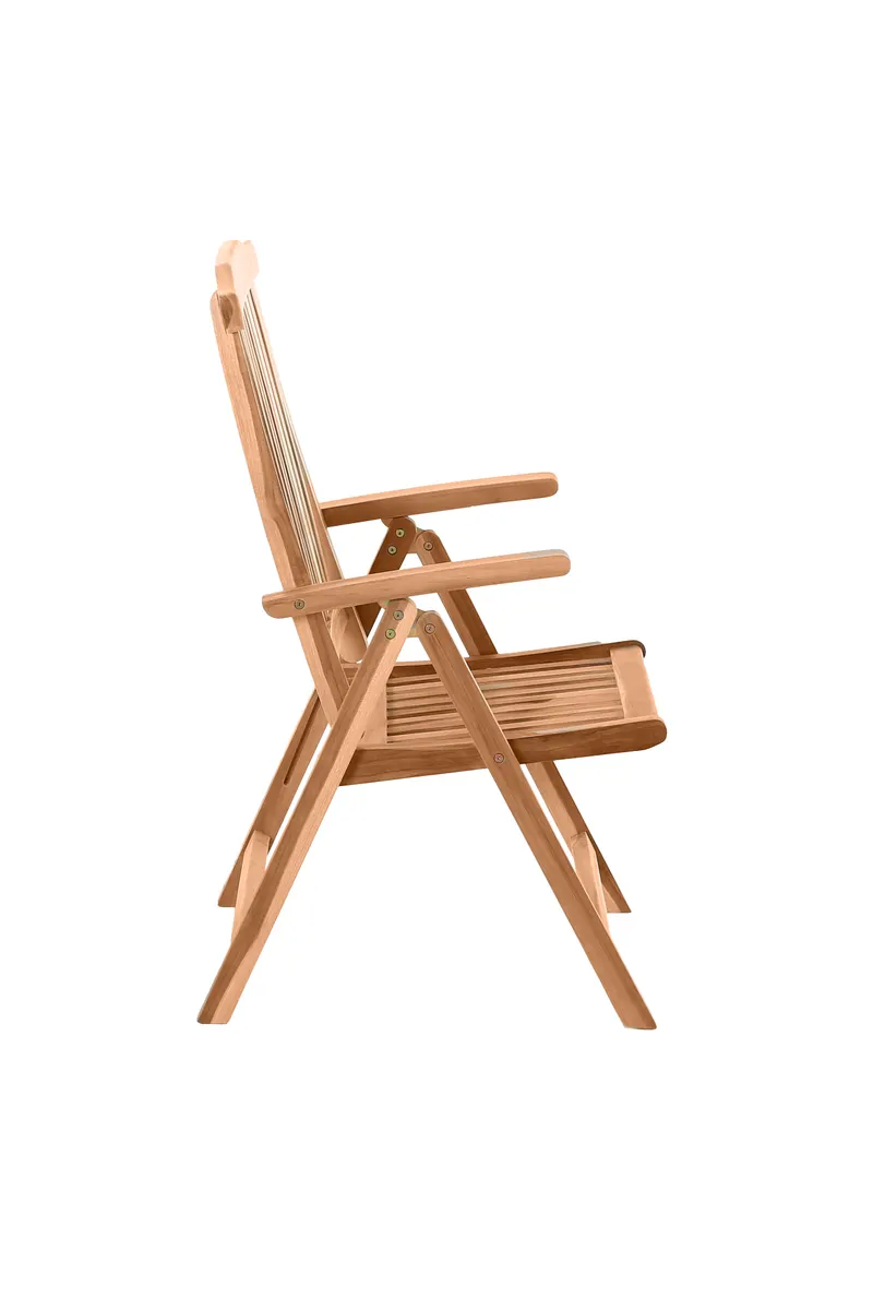 Gartensessel aus Teakholz, natur, Ansicht 3