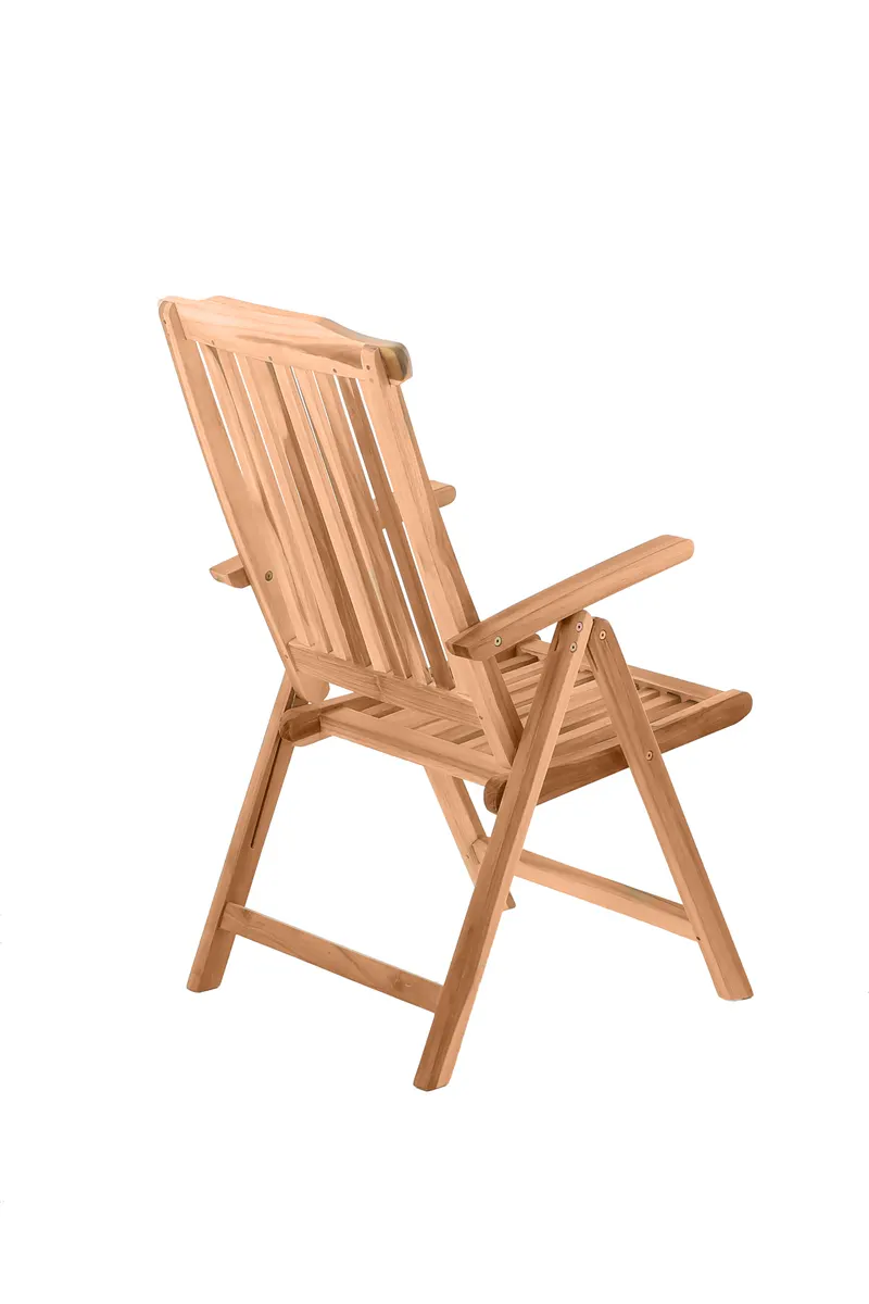 Gartensessel aus Teakholz, natur, Ansicht 4