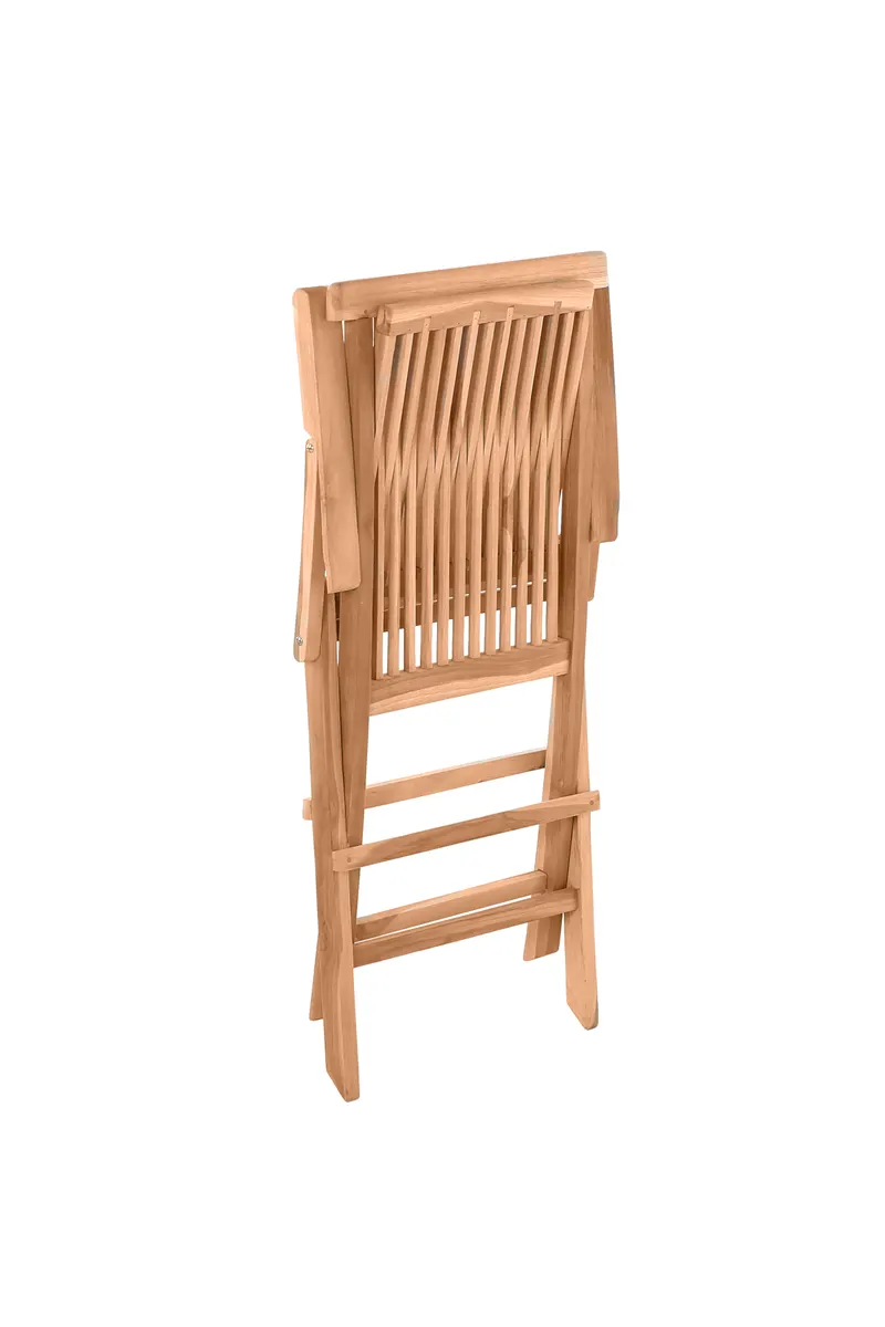 Gartensessel, 2er-Set, Teakholz natur, Ansicht 4