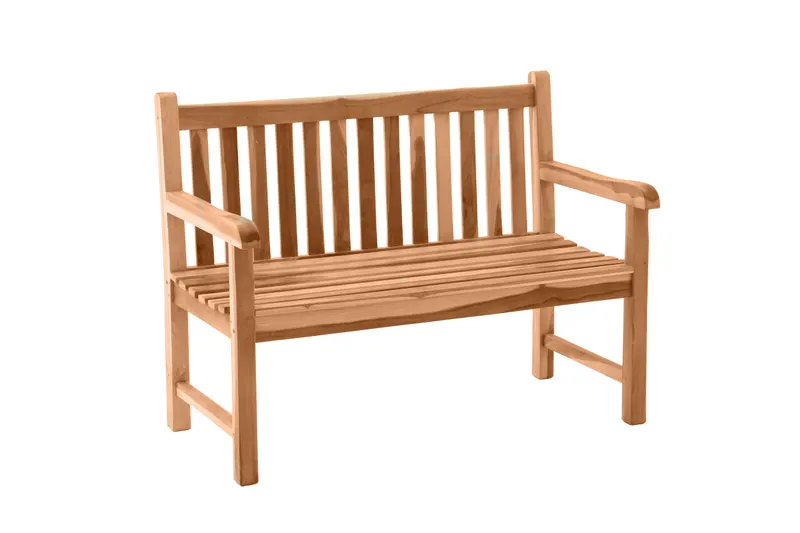 Outdoor-Gartenbank 120 cm aus Teakholz