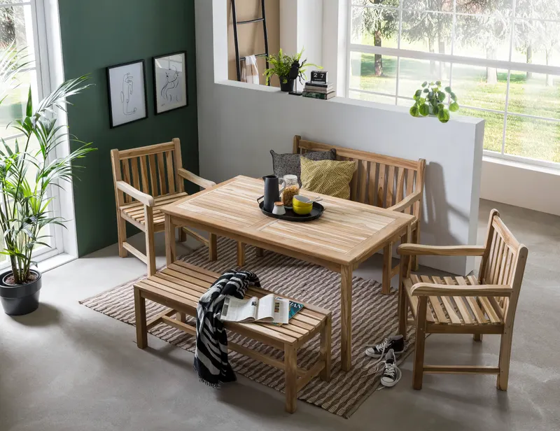 Gartensessel aus Teakholz natur, Ansicht 5
