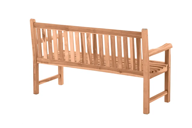 Gartensitzbank 150 cm aus Teakholz, natur, Ansicht 3