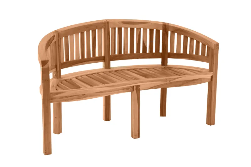 Gartensitzbank 150 cm aus Teakholz, natur, 150 × 61 × 87 cm