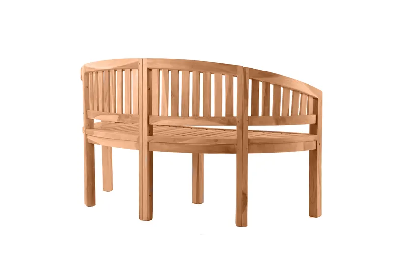 Gartensitzbank 150 cm aus Teakholz, natur, Ansicht 3