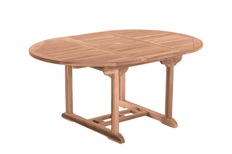 Gartentisch Ø 120 cm aus Teakholz, natur, Ansicht 2