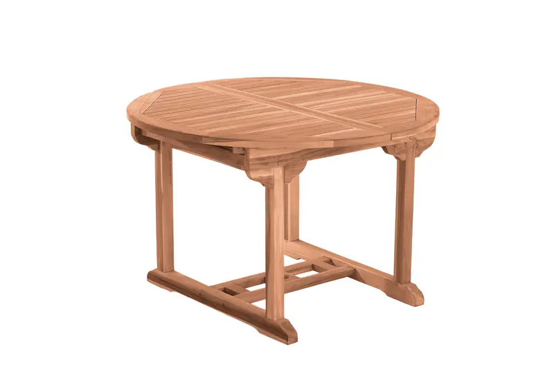 Gartentisch Ø 120 cm aus Teakholz, natur, Ansicht 3