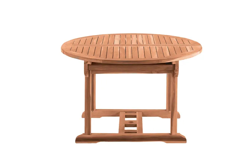 Gartentisch Ø 120 cm aus Teakholz, natur, Ansicht 4